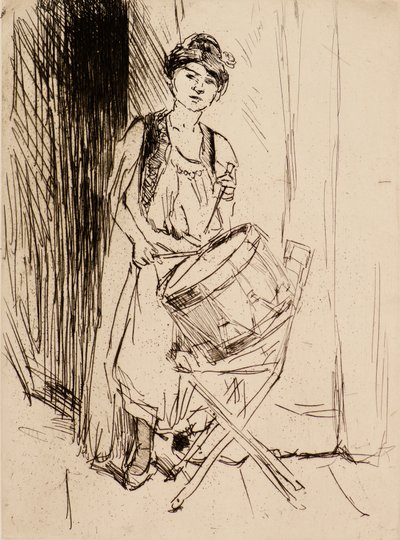 The Lady with the Drum by Isaac Israels