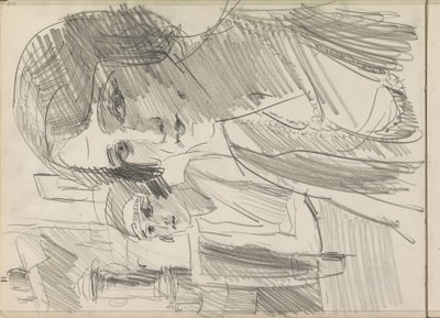 Two Women at a Table, Possibly on a Terrace by Isaac Israels