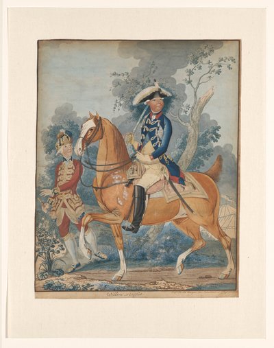 William V on Horseback by Isaac Lodewijk la Fargue van Nieuwland