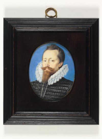 A Gentleman, perhaps Edward Cecil, Viscount Wimbledon by Isaac Oliver