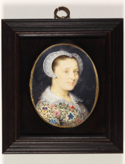 Elizabeth Harding, Mrs Isaac Oliver by Isaac Oliver