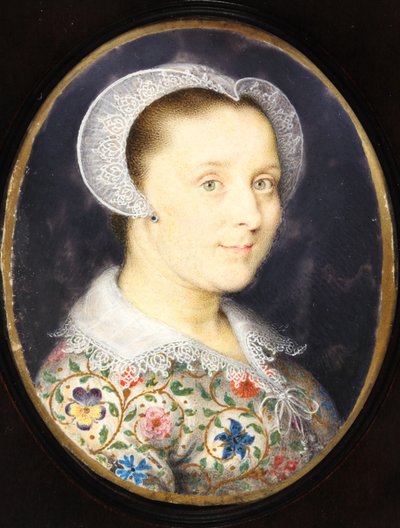 Elizabeth Harding, Mrs Isaac Oliver by Isaac Oliver