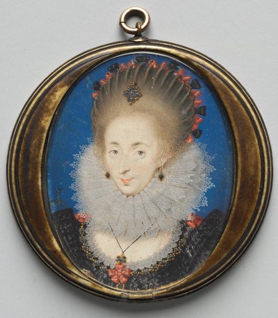 Portrait of Lucy Russell, Countess of Bedford, née Harrington by Isaac Oliver