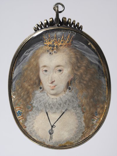 Portrait of Lucy Russell, Countess of Bedford by Isaac Oliver