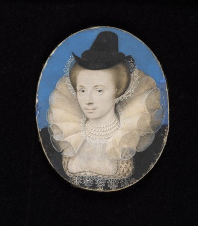 Unknown lady, c.1595-1600 by Isaac Oliver