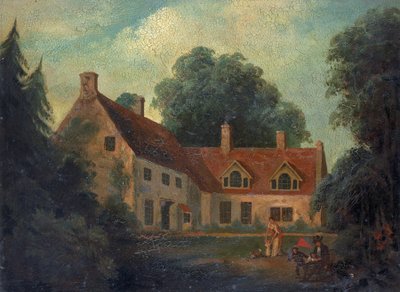 The birthplace of Horatio Nelson, in Burnham Thorpe, where his father was rector by Isaac Pocock