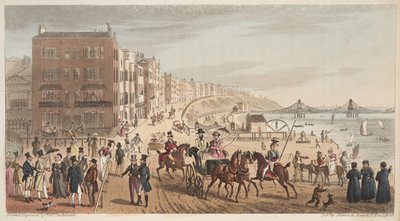 Characters on the Steyne, Brighton, from The English Spy by Isaac Robert Cruikshank