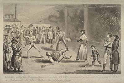 Illustration of a Scene at the Fleet Prison, from 