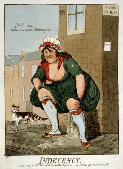 Indecency by Isaac Robert Cruikshank