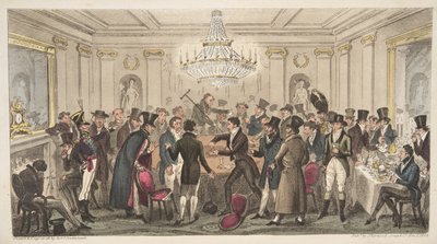 Interior of a Modern Hell - vide. The Cogged Dice, from The English Spy by Isaac Robert Cruikshank