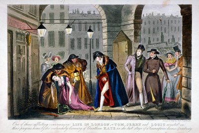 Scene in Covent Garden, Westminster, London, 1830 by Isaac Robert Cruikshank