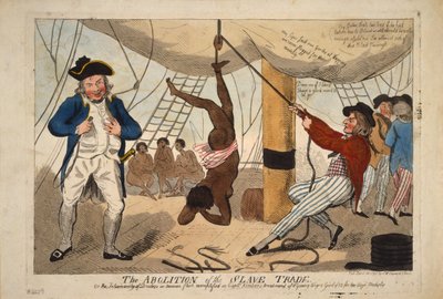 The Abolition of the Slave Trade, Or the inhumanity of dealers in human flesh exemplified in Captn. by Isaac Robert Cruikshank