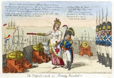The Empress Wish or Boney Puzzled! by Isaac Robert Cruikshank