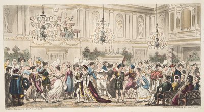 The Fancy Ball at the Upper Rooms, Bath, from The English Spy by Isaac Robert Cruikshank