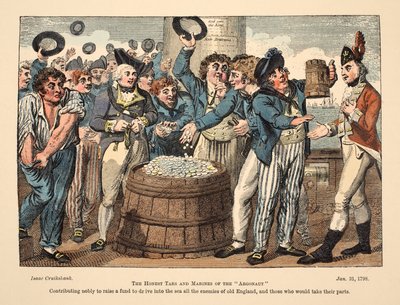 The Honest Tars and Marines of The Argonaut by Isaac Robert Cruikshank