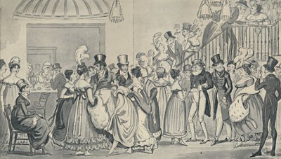 In the Saloon at Covent Garden by Isaac, Robert and George Cruikshank