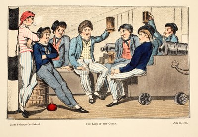 The Lads of the Ocean, 1805 by Isaac, Robert and George Cruikshank