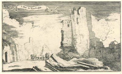 The Castle at Jaarsveld, Destroyed by the French in 1672 by Isaac Sorious