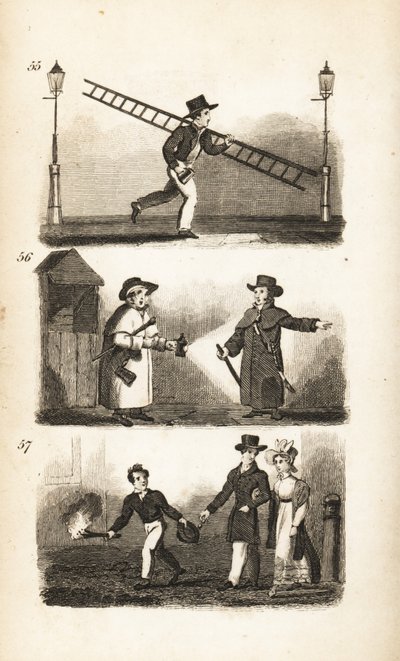The Lamplighter, Watchman, and Link-Boy by Isaac Taylor