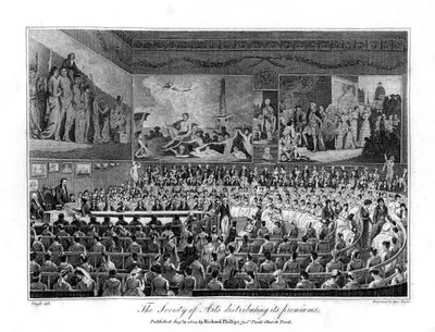 The Society of Arts Distributing Its Premiums by Isaac Taylor
