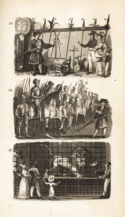 The Tower of London: the Armory, the Horse Armory and Wild Beasts in the Tower by Isaac Taylor