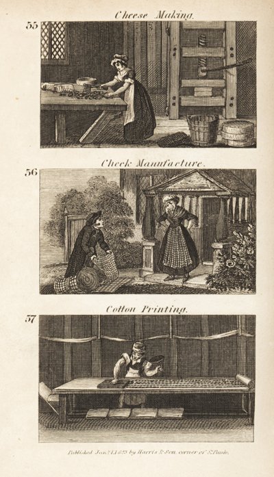 Trades in Regency England: Cheese Making, Check Manufacture and Cotton Printing by Isaac Taylor