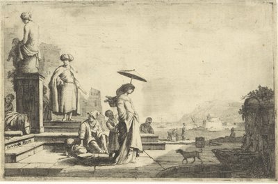 View of a Mediterranean Harbor by Isaac Vincentsz. van der Vinne