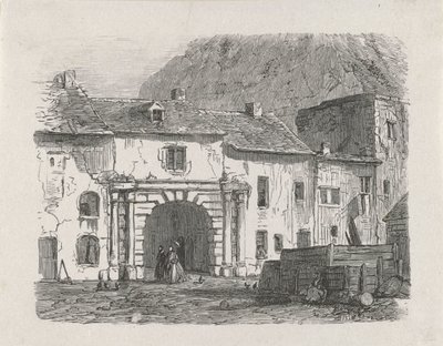 Gate in the Suburb Claussen of the City of Luxembourg by Isaac Weissenbruch