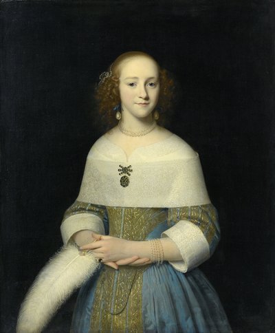 Portrait of a Young Woman possibly Susanna Reael by Isaack Luttichuys