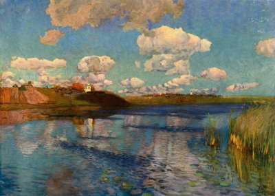A Sunny Day by the Lake, 1899-1900 by Isaak Ilyich Levitan