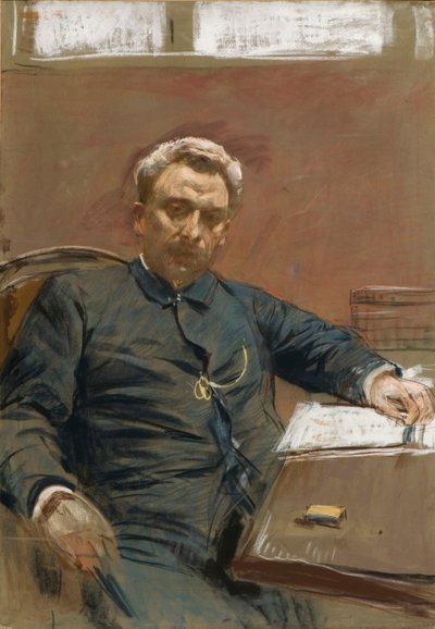 Portrait of the silent film actor Alexander Pavlovich Lensky, 1890s by Isaak Ilyich Levitan