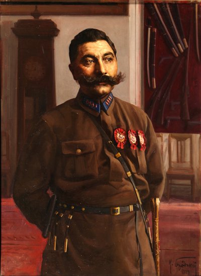 Portrait of Semyon Mikhailovich Budyonny by Isaak Israilevich Brodsky