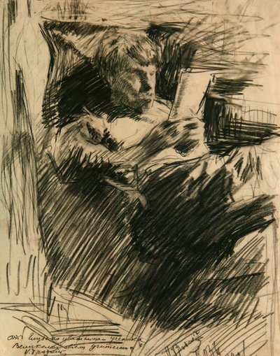 Portrait of the artist and author David Burliuk by Isaak Israilevich Brodsky
