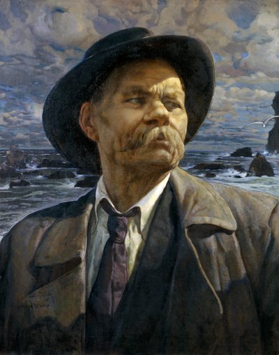 Portrait of the Author Maxim Gorky, 1936 by Isaak Israilevich Brodsky