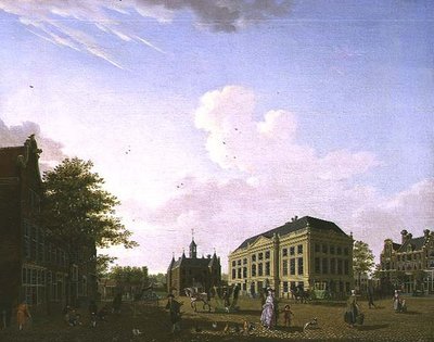 A View on the Leidseplein in Amsterdam by Isaac Ouwater