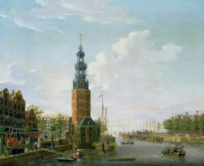 View of Amsterdam with the Montelbaanstower on the Oude Schans, 1777 by Isaac Ouwater