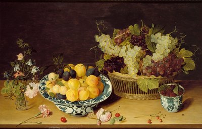 Still Life of Fruit and Flowers by Isaak Soreau