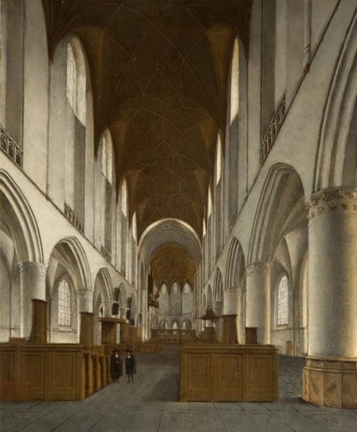 Interior of Saint Bavo, Haarlem, 1680 by Isaak van Nickele