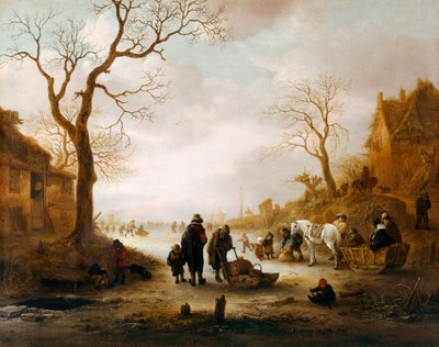 A Canal in Winter by Isack van Ostade