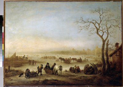 Frozen Lake by Isack van Ostade