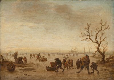 Skaters on the Ice by Isack van Ostade