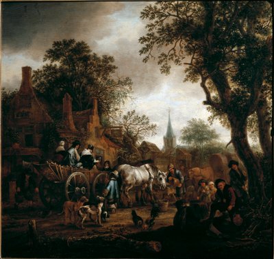 The Break at the Hostel by Isack van Ostade