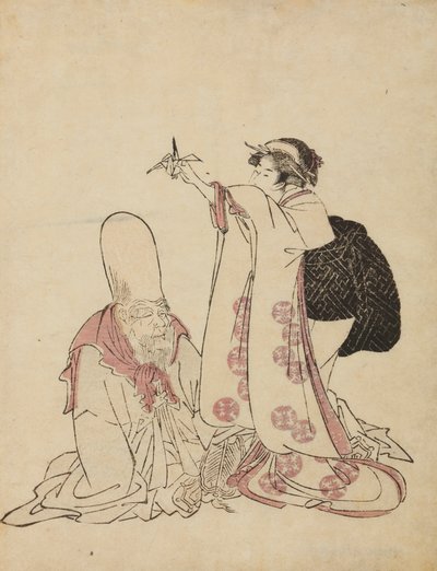 Seascape - Collecting Shellfish after the Tide by Ishikawa Toyonobu