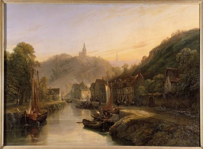 View of Dinan Harbour by Isidore Dagnan