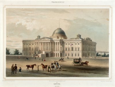 Washington--Capitol (East View) by Isidore Laurent Deroy