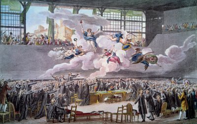 French Revolution: The Oath of the Tennis Court on 20 June 1789 by Isidore Stanislas Helman