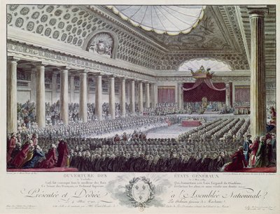 Opening of the Estates General at Versailles, 5th May 1789 by Isidore Stanislas Helman