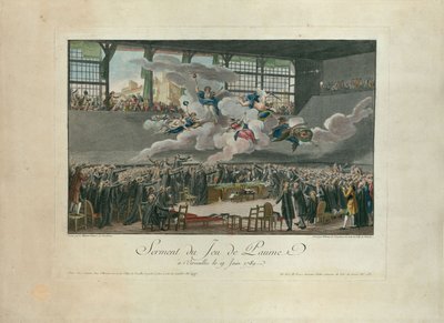 The Tennis Court Oath on 20 June 1789 by Isidore Stanislas Helman
