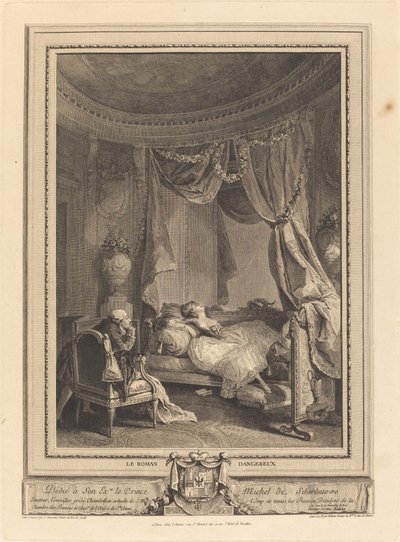 The Dangerous Novel by Isidore Stanislas Helman after Nicolas Lavreince