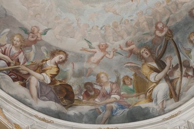 Angels, Musician Angels and Puttos (detail) by Isidoro Bianchi